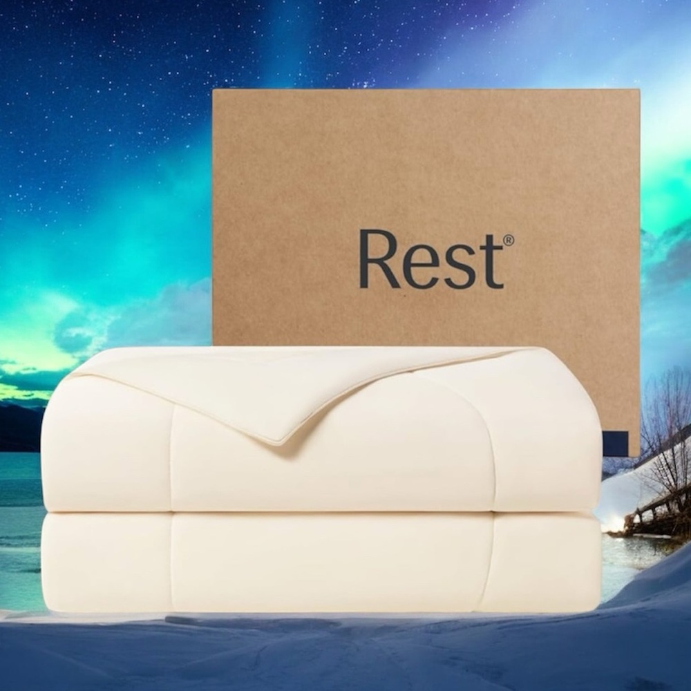 REST® Evercool® Cooling Comforter, Snow Ivory - King/CaliKing 106"x90" - Picture 4 of 14